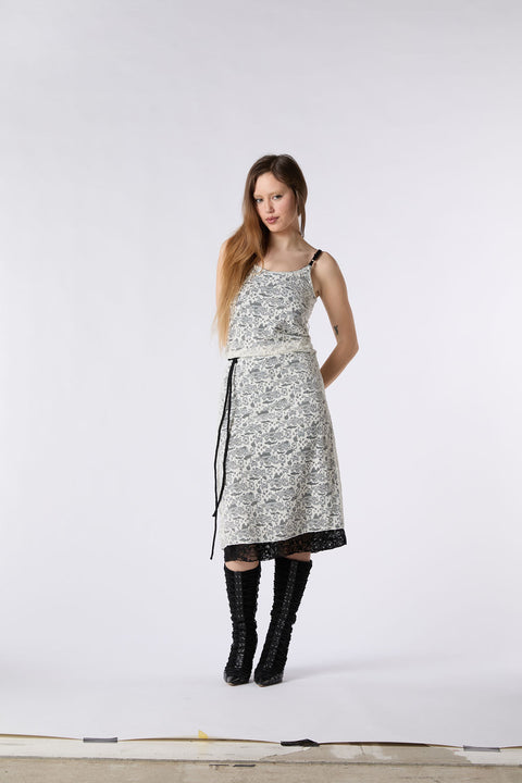 Dream Reversible Lace Dress - Vanilla and Noir - selling fast