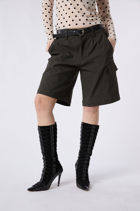 24/7 Bermuda Shorts - Blackest Black NEW