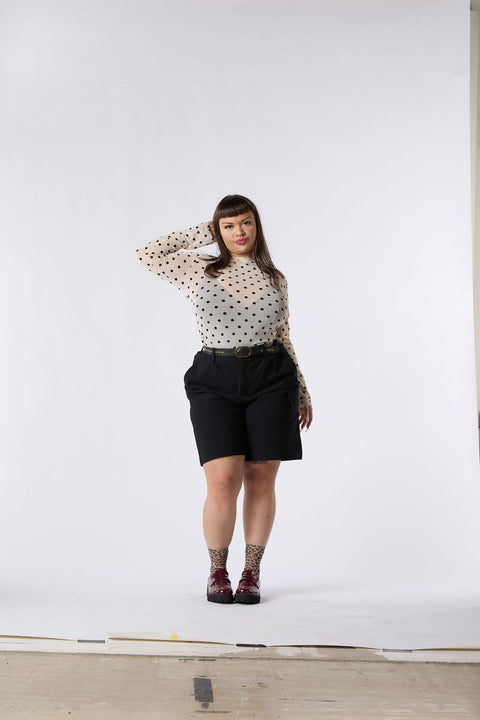 24/7 Bermuda Shorts - Blackest Black NEW