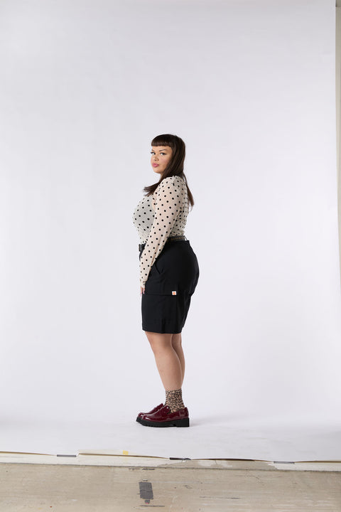 24/7 Bermuda Shorts - Blackest Black NEW