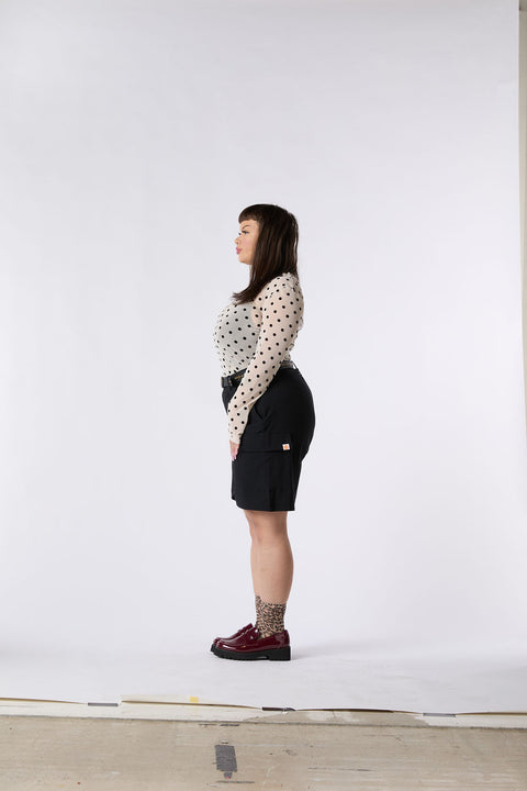 24/7 Bermuda Shorts - Blackest Black NEW