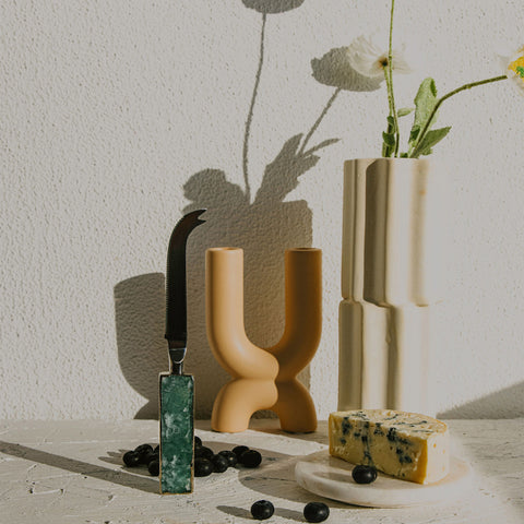 Green Fluorite Soft Cheese Knife