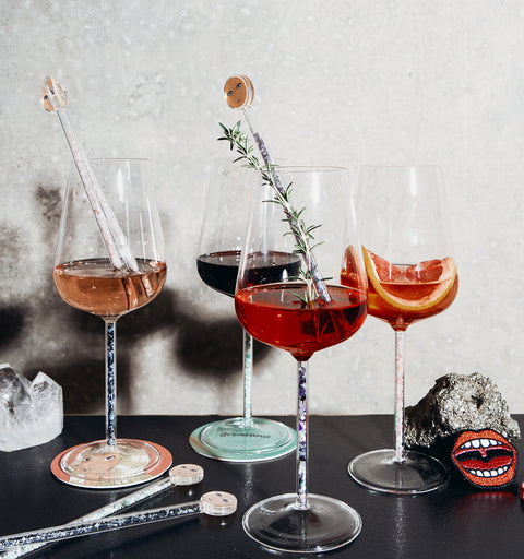 Assorted Crystal-stemmed Wine Glasses (4 Piece)