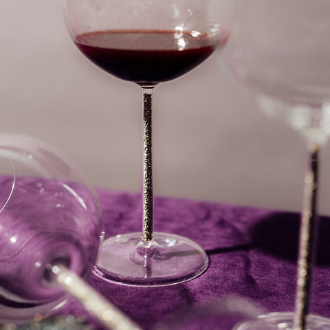 Crystal-Stemmed Wine Goblet - Pyrite (4 Piece)