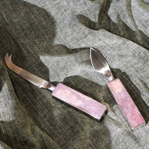 Strawberry Quartz Soft Cheese Knife