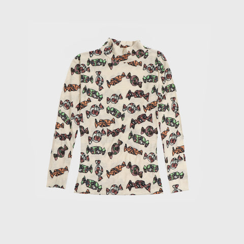 100 % Wool Sweet Bread Skivvy - Beige