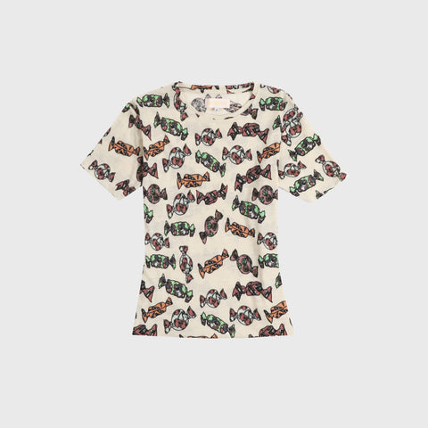 100% Wool  Sweet Bread Tee - Beige