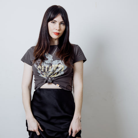 Snake Metal Tee - Heritage Black 100% Certified Organic Cotton