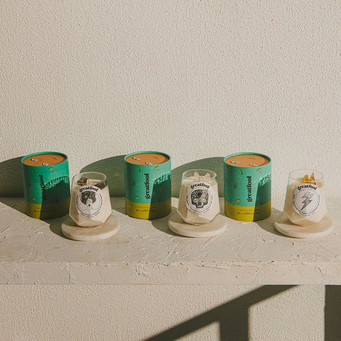 Citrine and the Queens - Crystal Candle