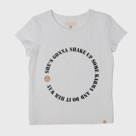 Army Thrash Tee - White 100% certified organic cotton.