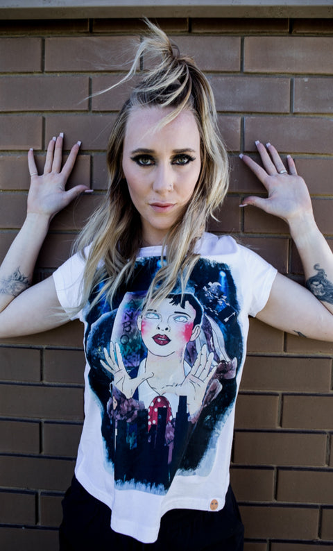 Judy G Tee White 100% Organic Cotton