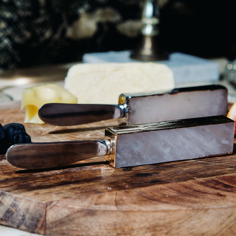 Clear Quartz Spread Knife