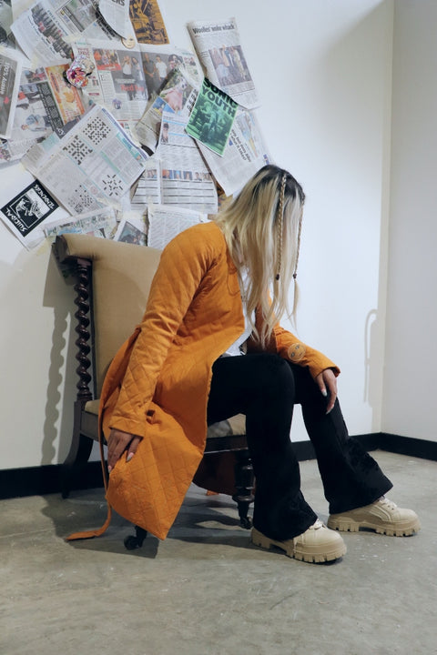 24/7 Quilted Trench - Ochre