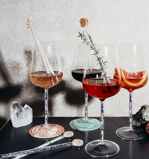 Prism Crystal-stemmed Wine Glasses (4 Piece)