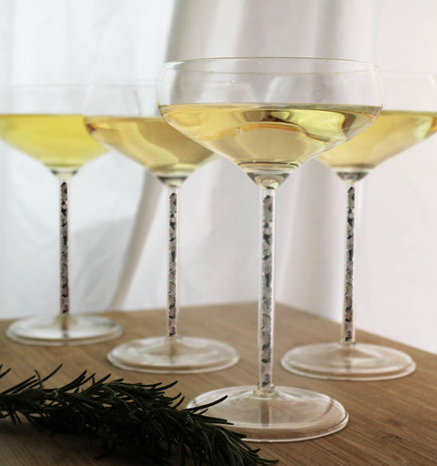 Champagne/ Cocktail Coupe - Prism (4 Piece)