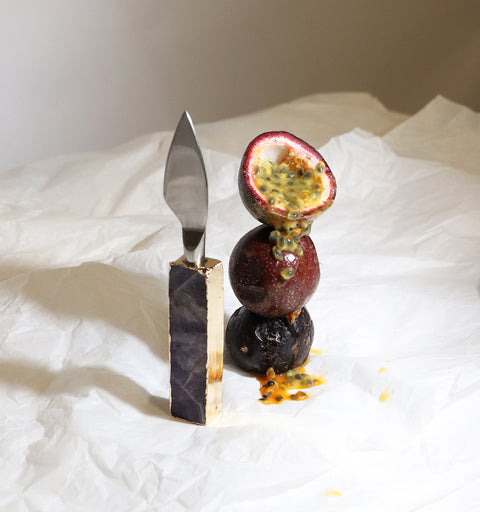 KNIFE, CHEESE, BOARD, CHARCUTERIE, CRYSTAL, AMETHYST, QUARTZ