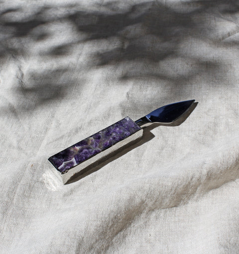 Amethyst Hard Cheese Knife
