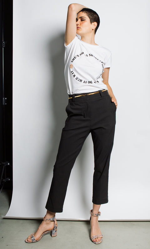 Army Thrash Tee - White 100% certified organic cotton.