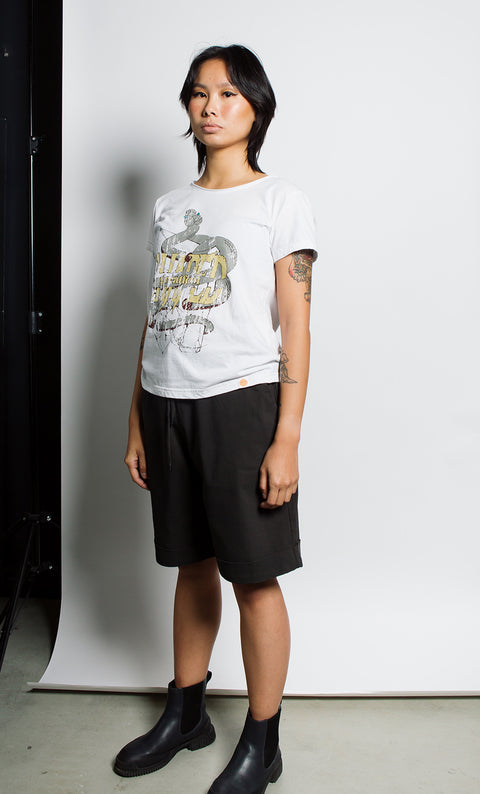 Snake Metal Tee - White 100% Certified Organic Cotton
