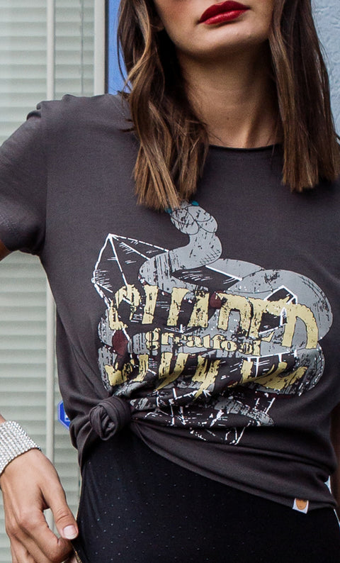 Snake Metal Tee - Heritage Black 100% Certified Organic Cotton